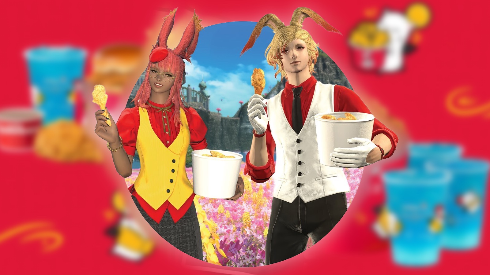 《最终幻想 XIV》获得真实世界的美食与服装和独家“吃鸡”表情的合作