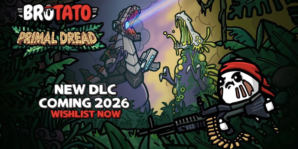 Brotato 宣布推出最新 DLC Primal Dread，包含大量新内容
